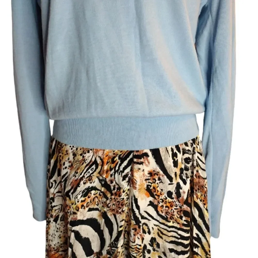 Baldwin Sportswear VTG 60s Baby‎ Blue Dupont Orlon Sweater  *Fits like Medium